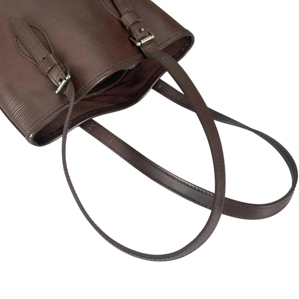 LOUIS VUITTON Brown Leather Tote Bag - Picture 5 of 16